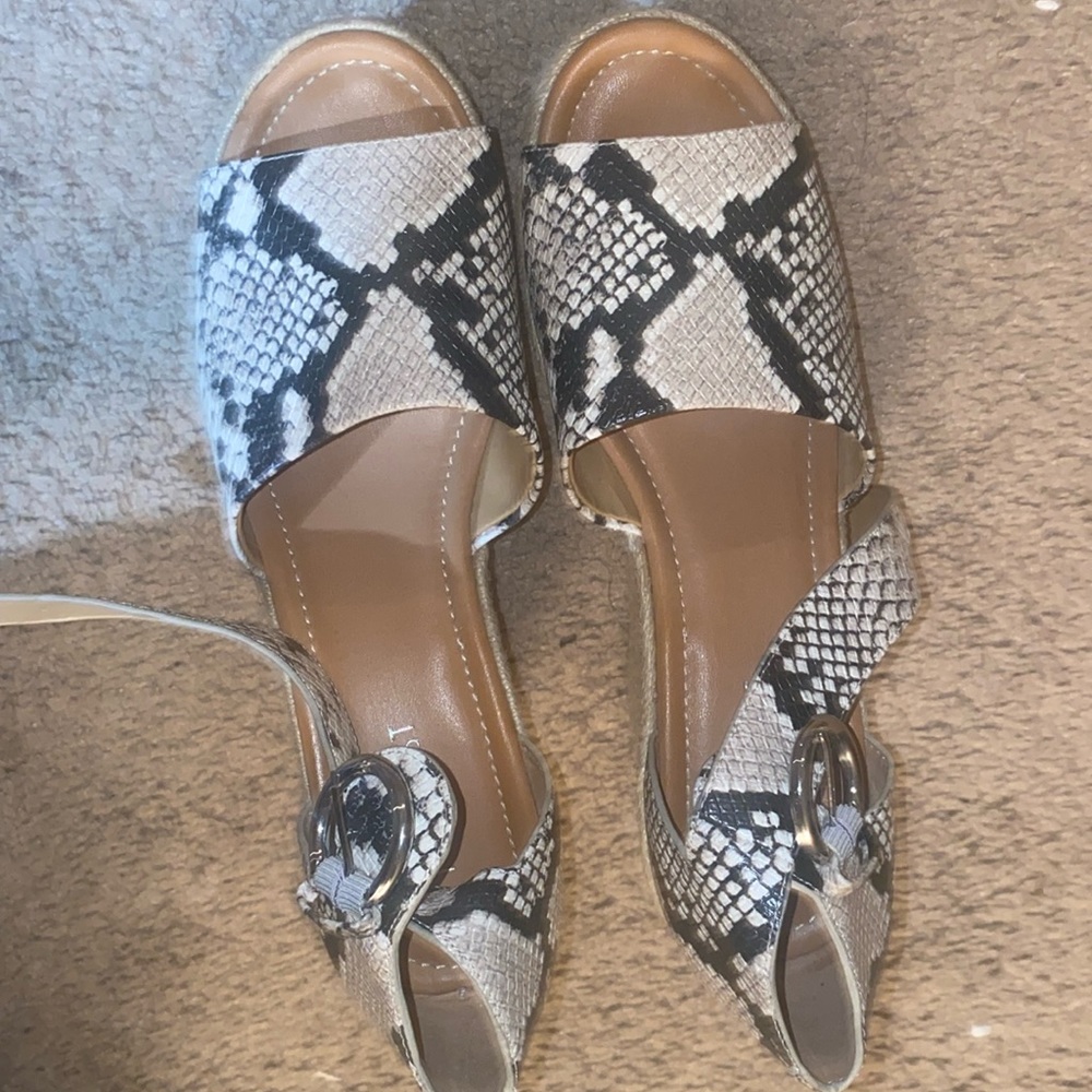 NINE WEST WEDGES SIZE 10M WORN ONCE